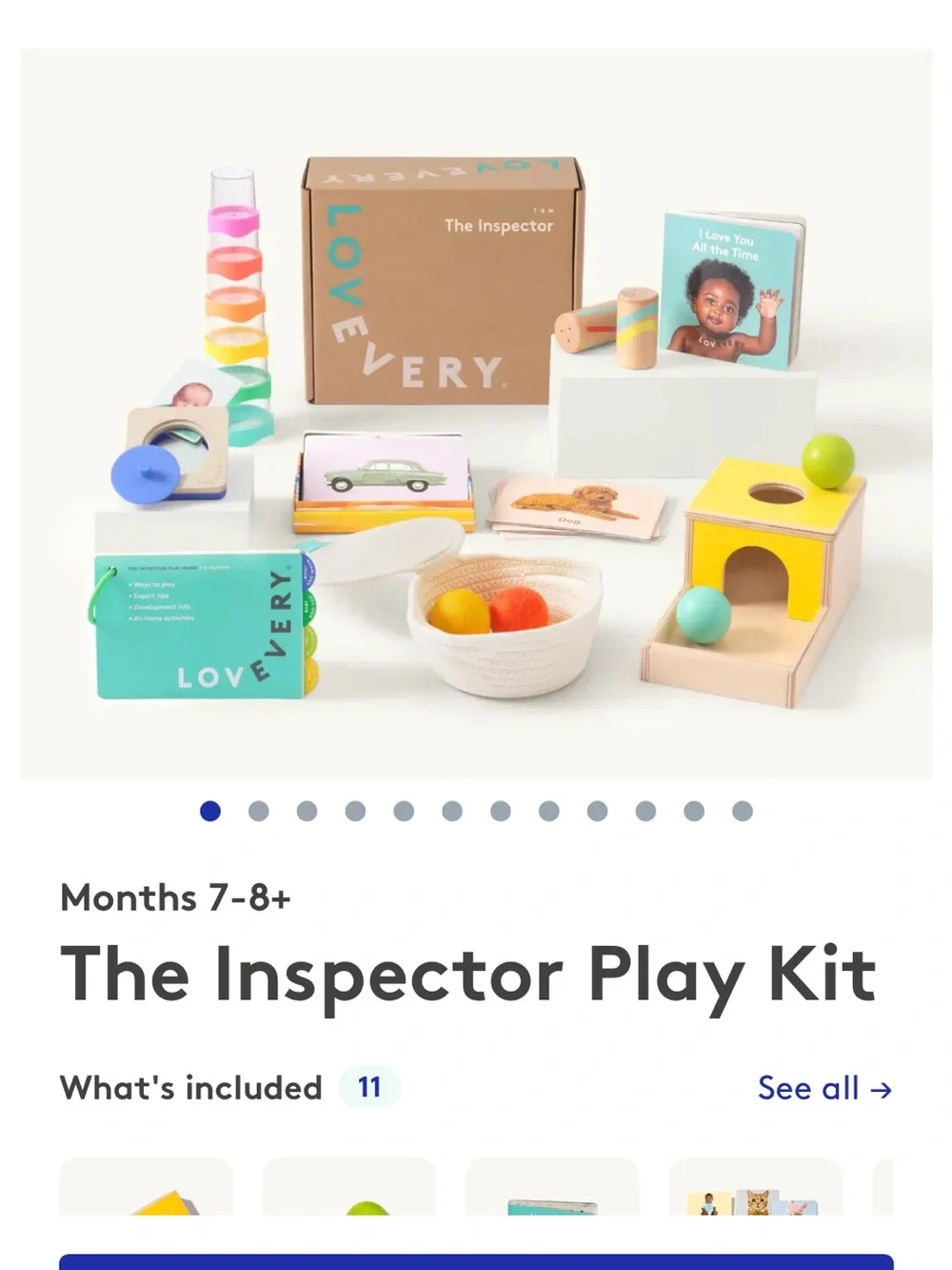 Lovevery Ball Drop Box and wooden ball set from the inspector play kit